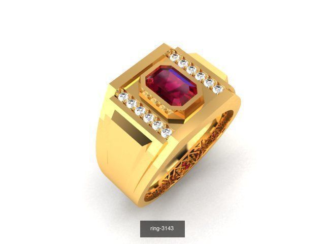 274 GEMSTONE RING 3D Model Collection_143