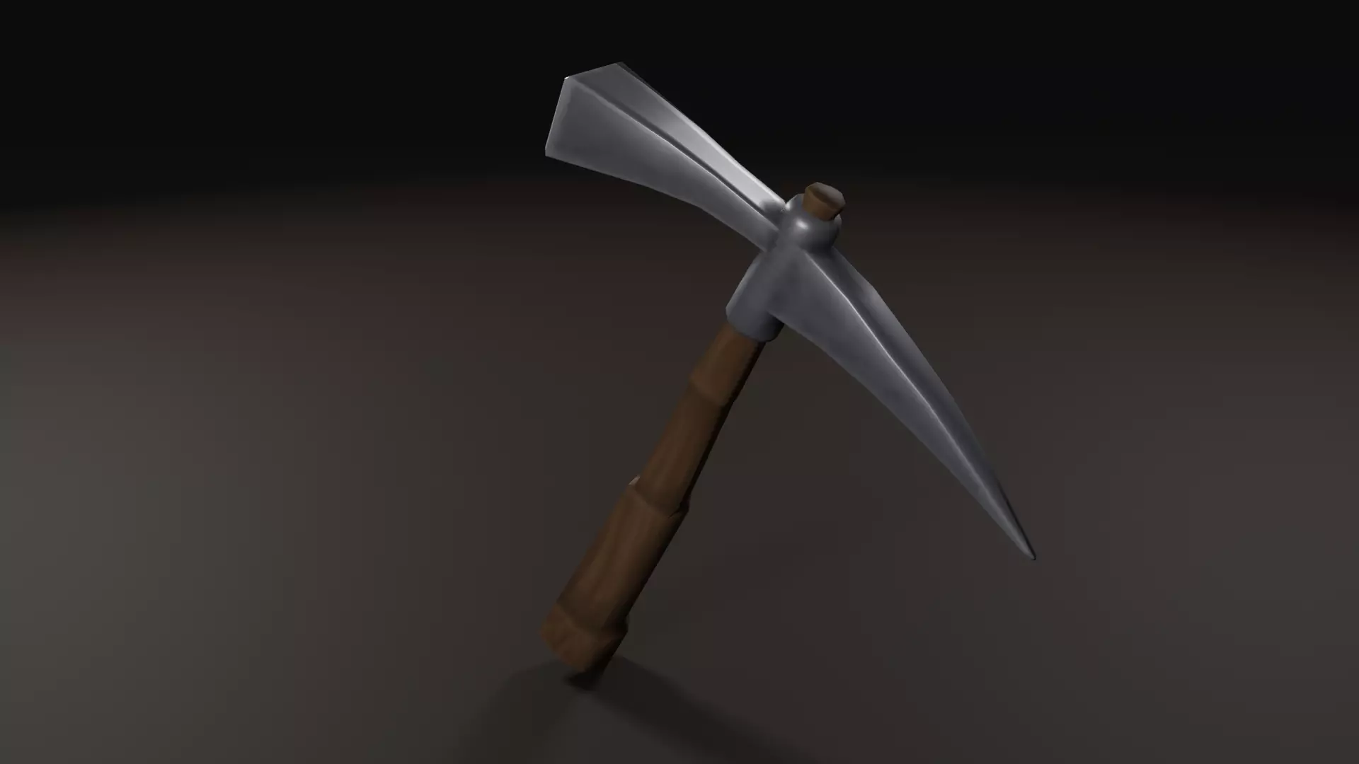 Pickaxe - low-poly hand-painted 3D model Low-poly 3D model_0