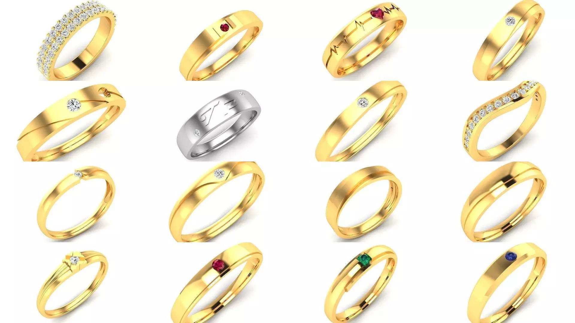 207 BAND RING 3D Model Collection_0