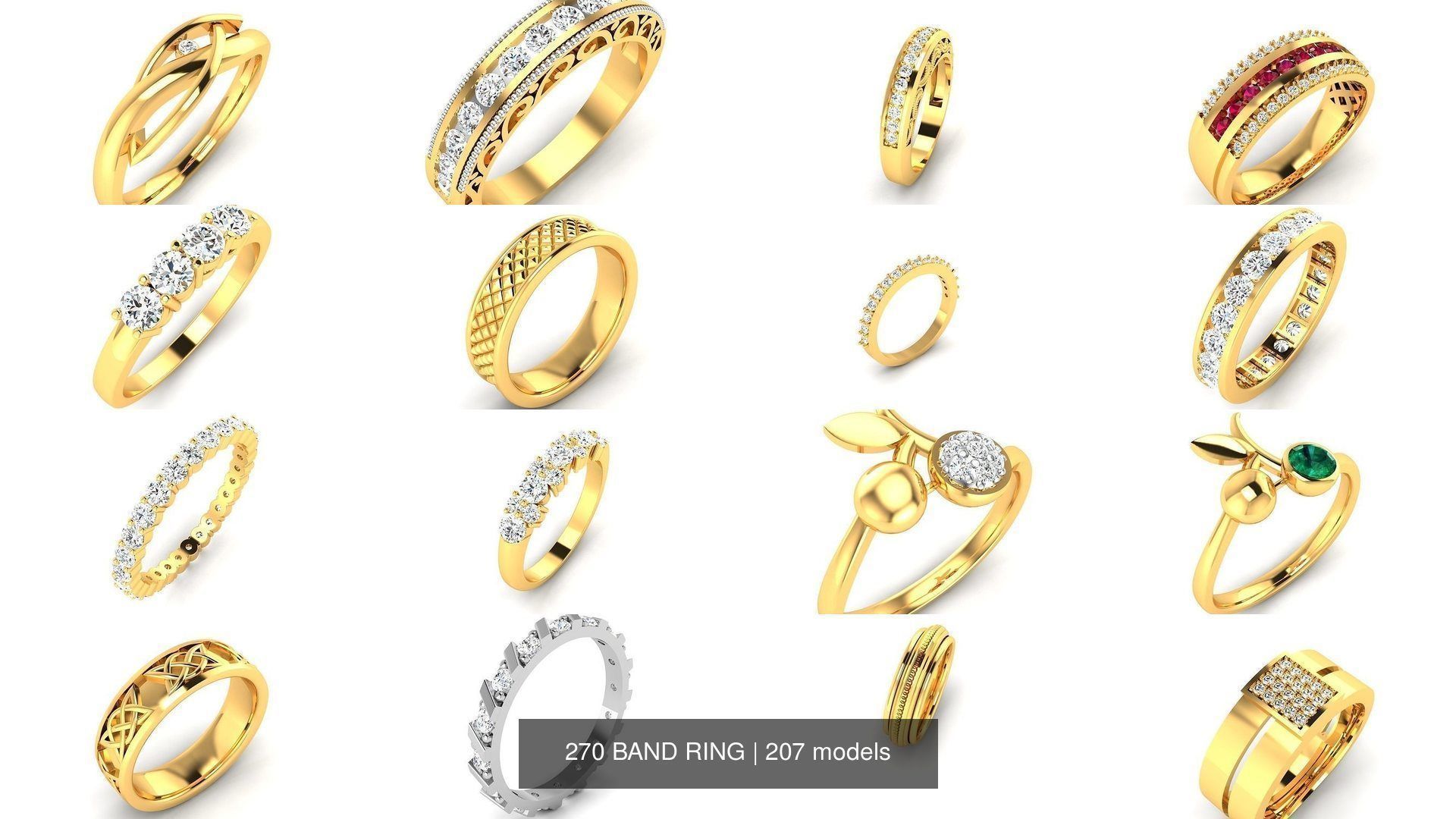 207 BAND RING 3D Model Collection_6