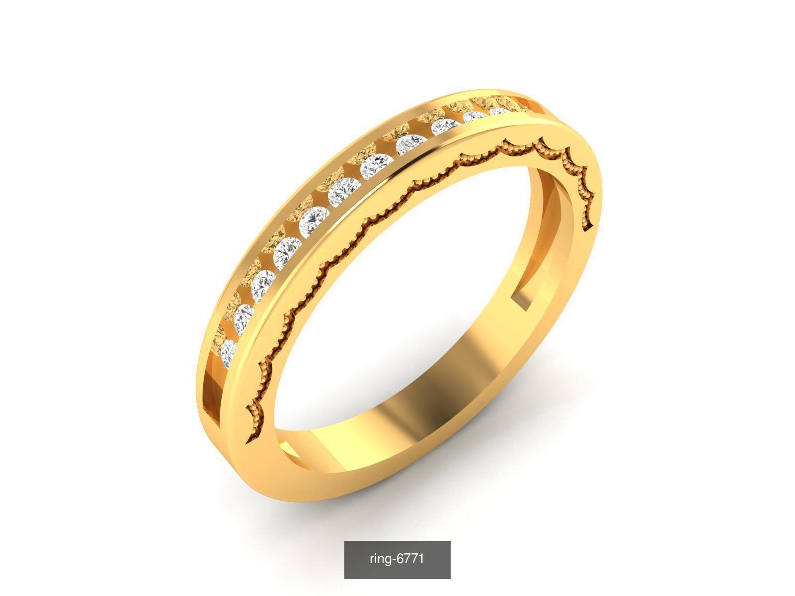 207 BAND RING 3D Model Collection_140
