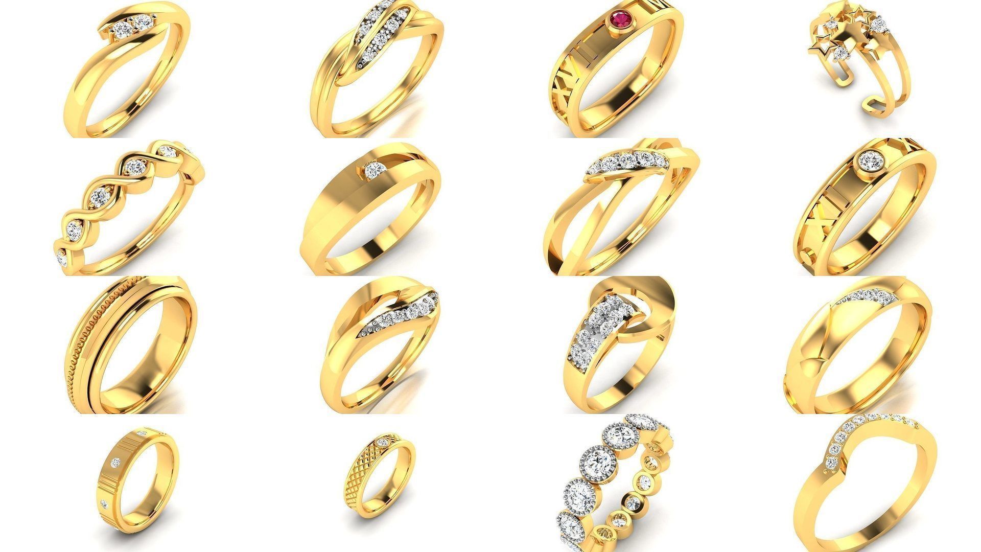 207 BAND RING 3D Model Collection_2