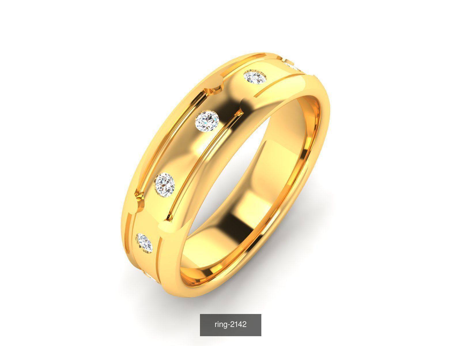 207 BAND RING 3D Model Collection_135