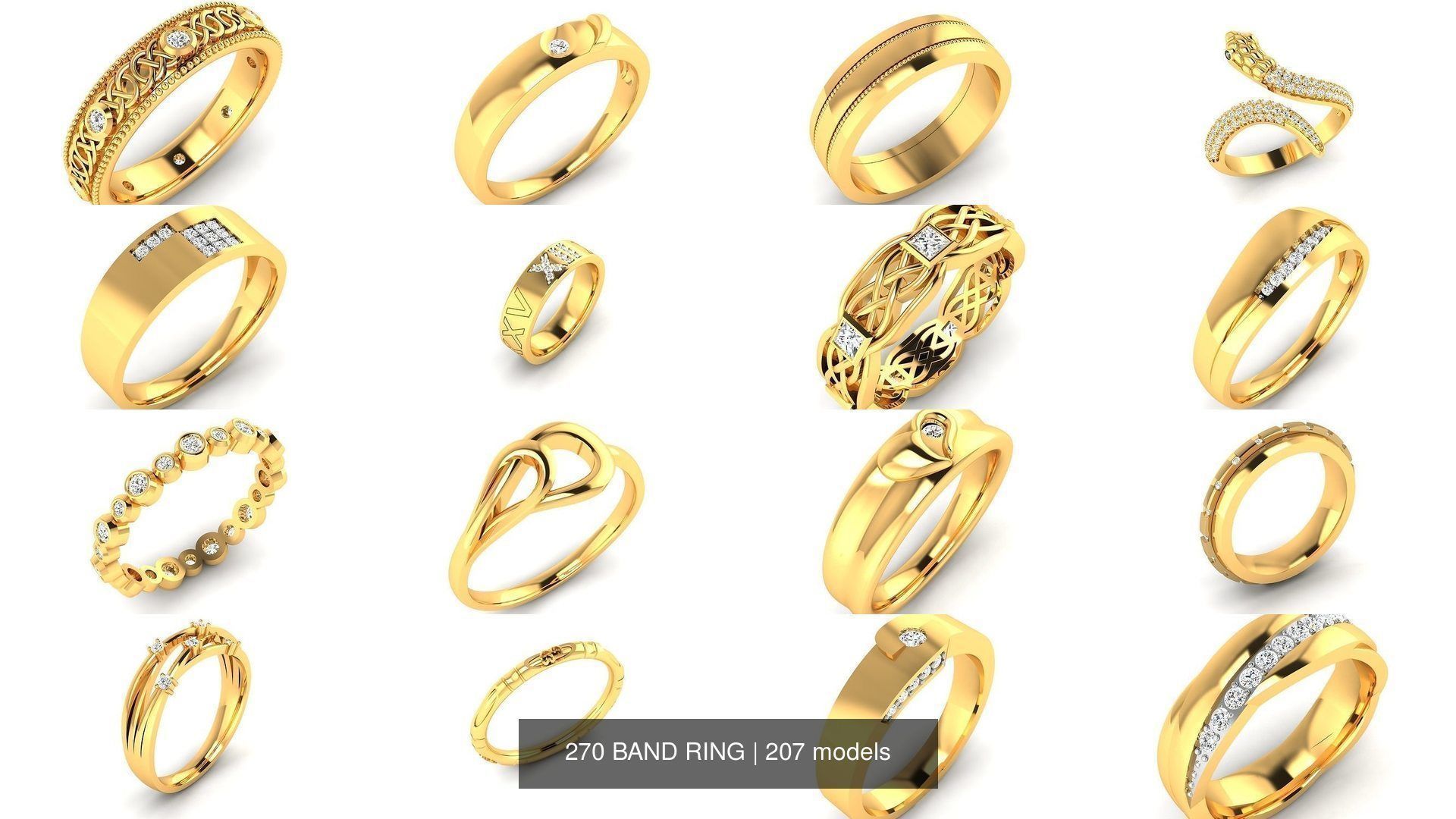 207 BAND RING 3D Model Collection_12