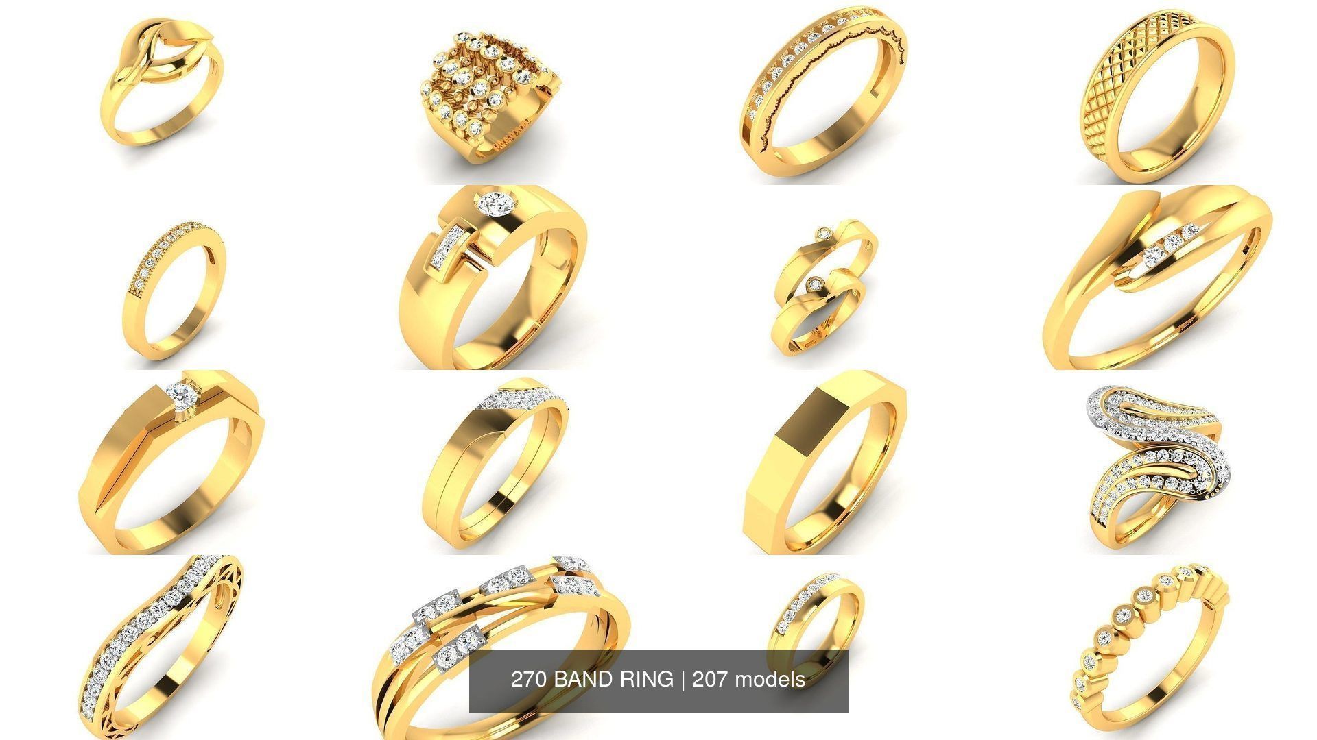 207 BAND RING 3D Model Collection_10
