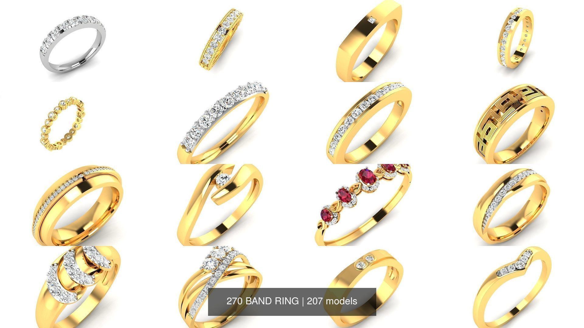 207 BAND RING 3D Model Collection_14