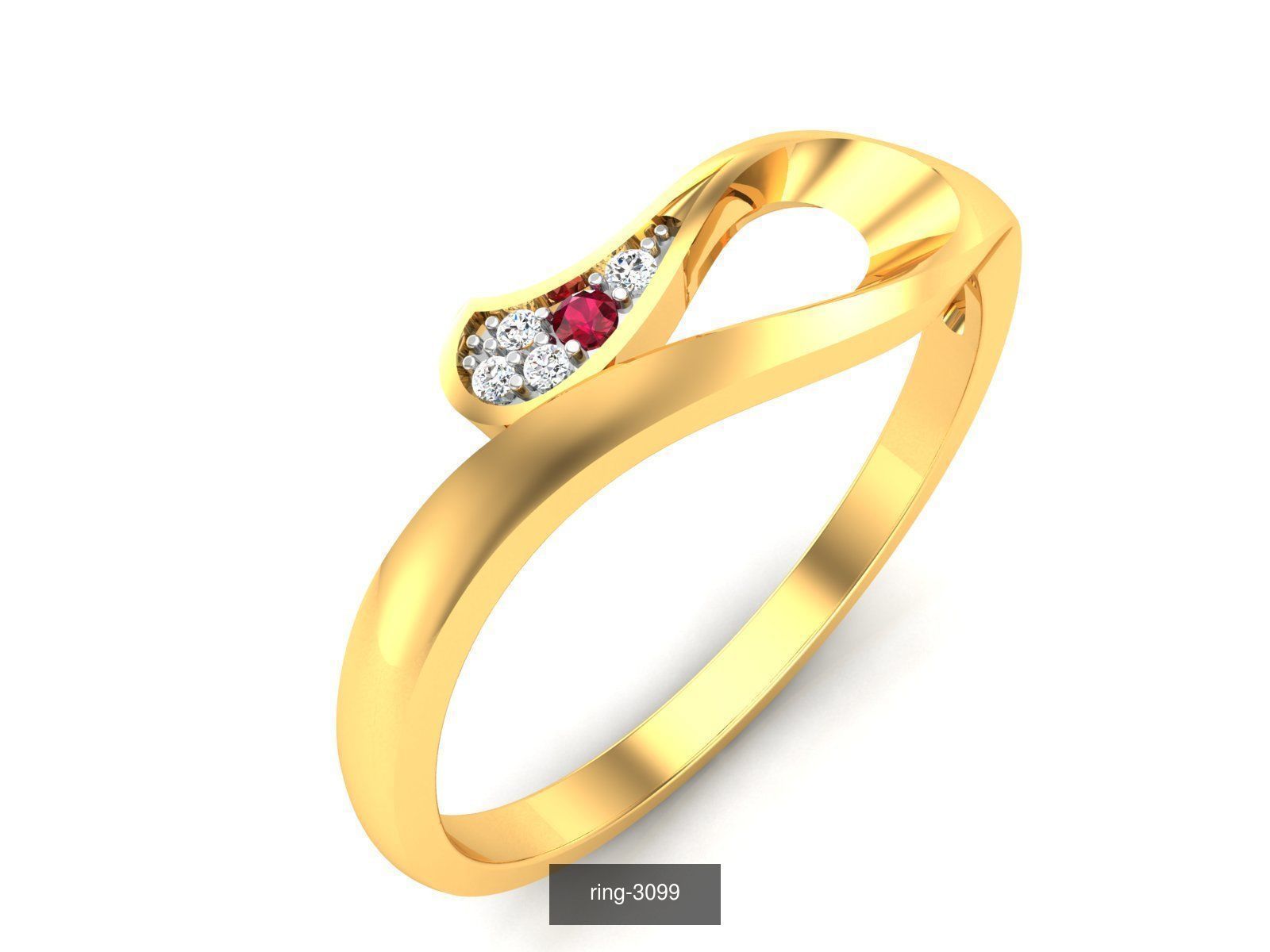 207 BAND RING 3D Model Collection_113