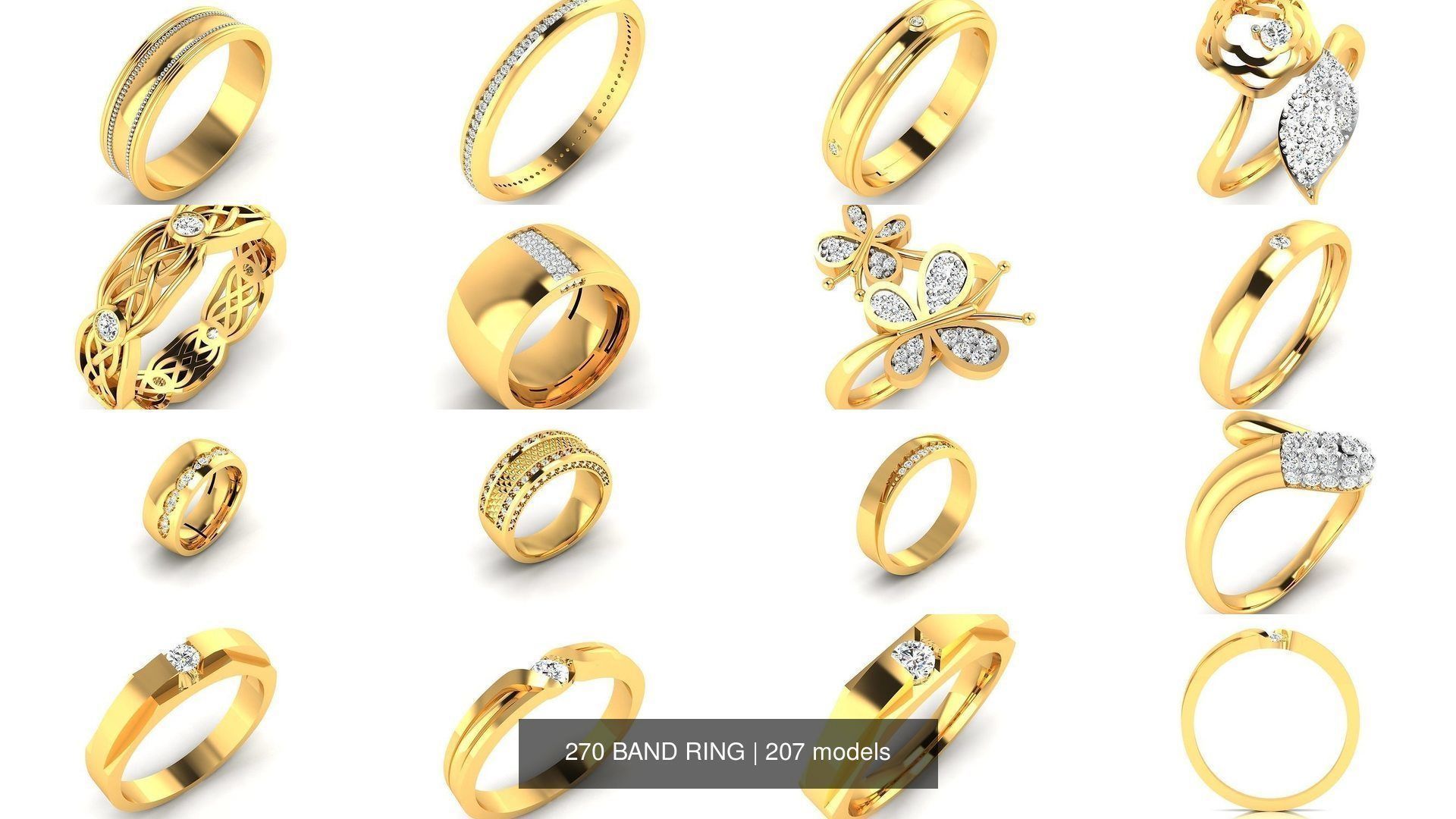 207 BAND RING 3D Model Collection_16