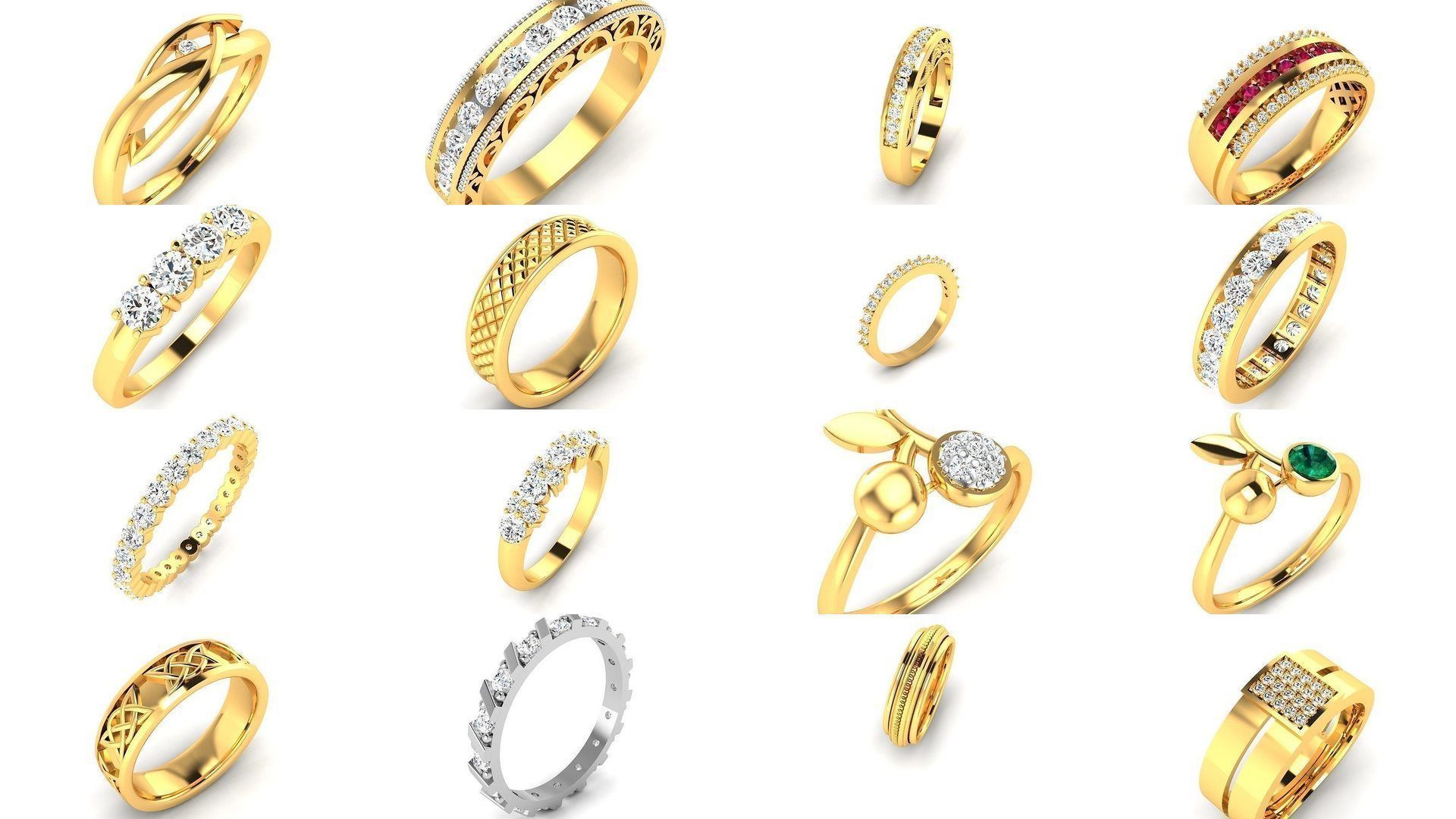 207 BAND RING 3D Model Collection_3