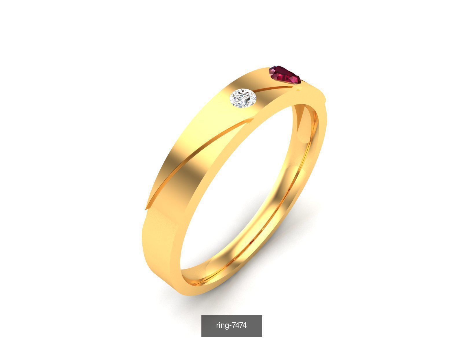 207 BAND RING 3D Model Collection_182