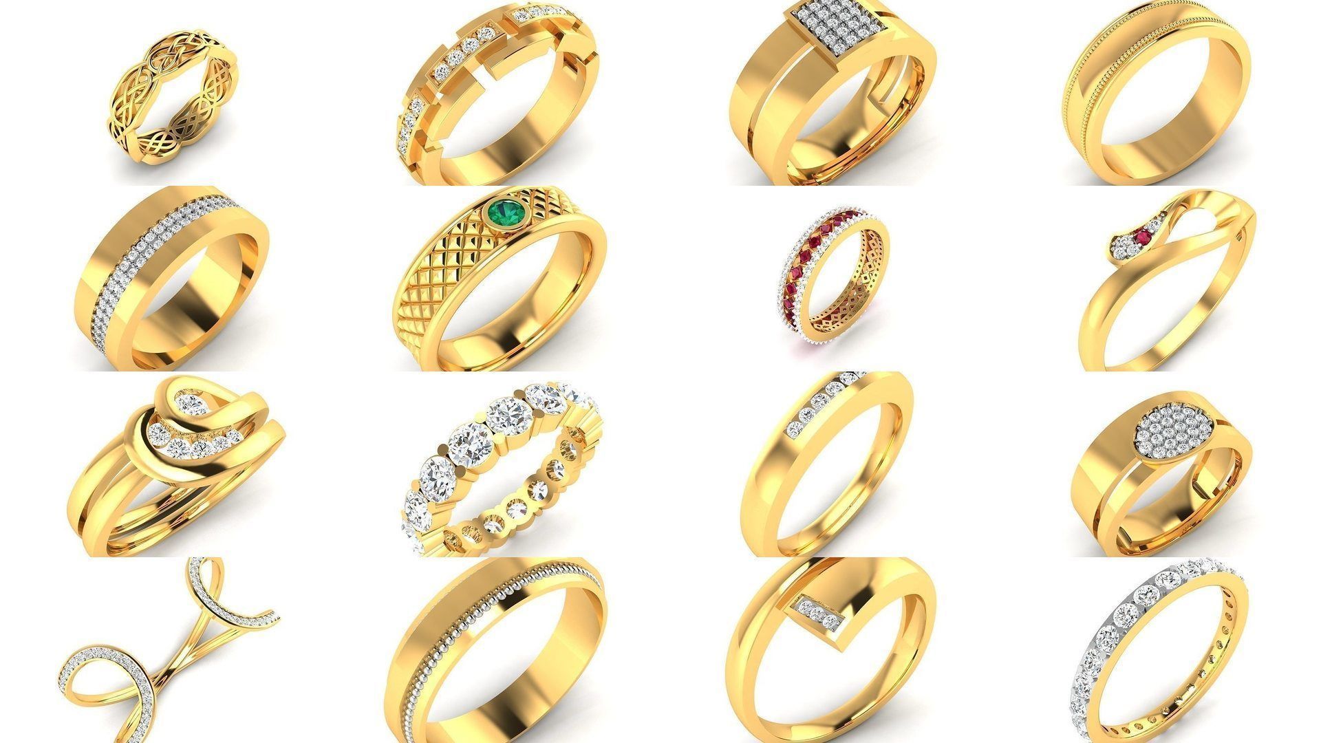 207 BAND RING 3D Model Collection_4