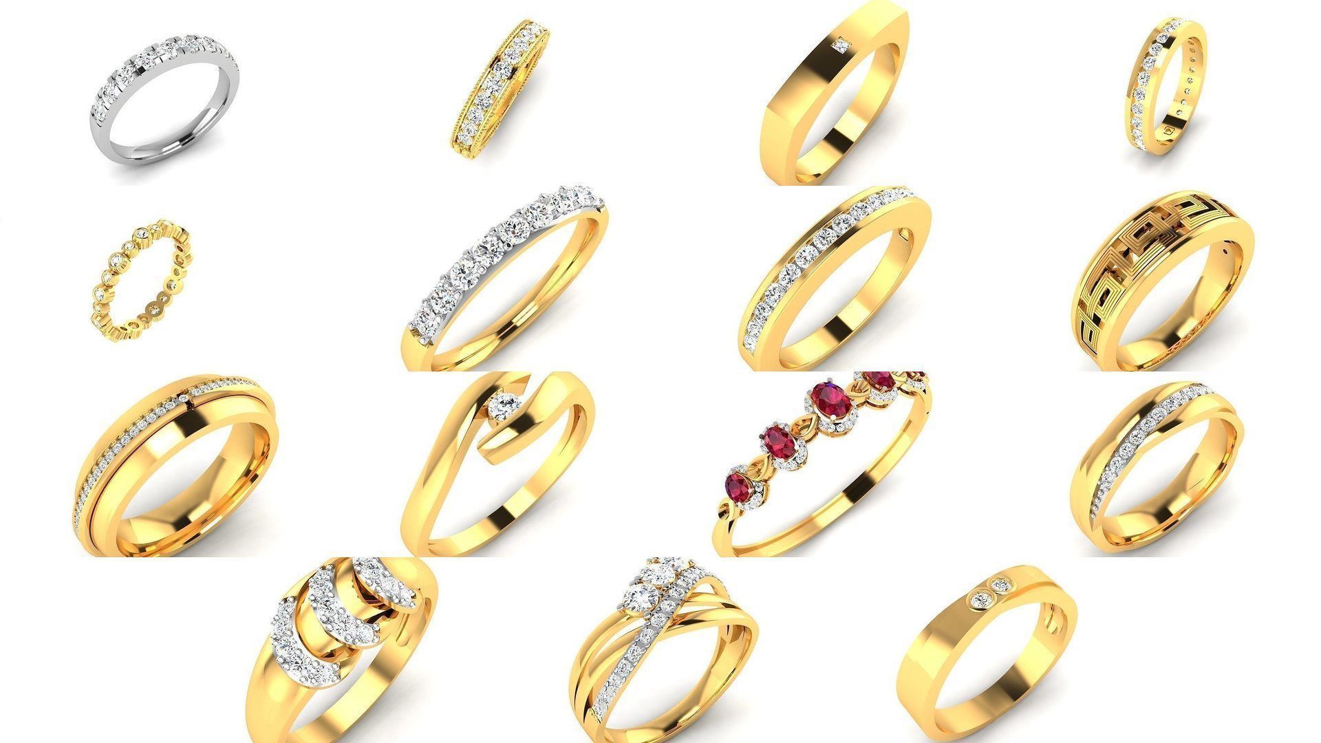 207 BAND RING 3D Model Collection_9