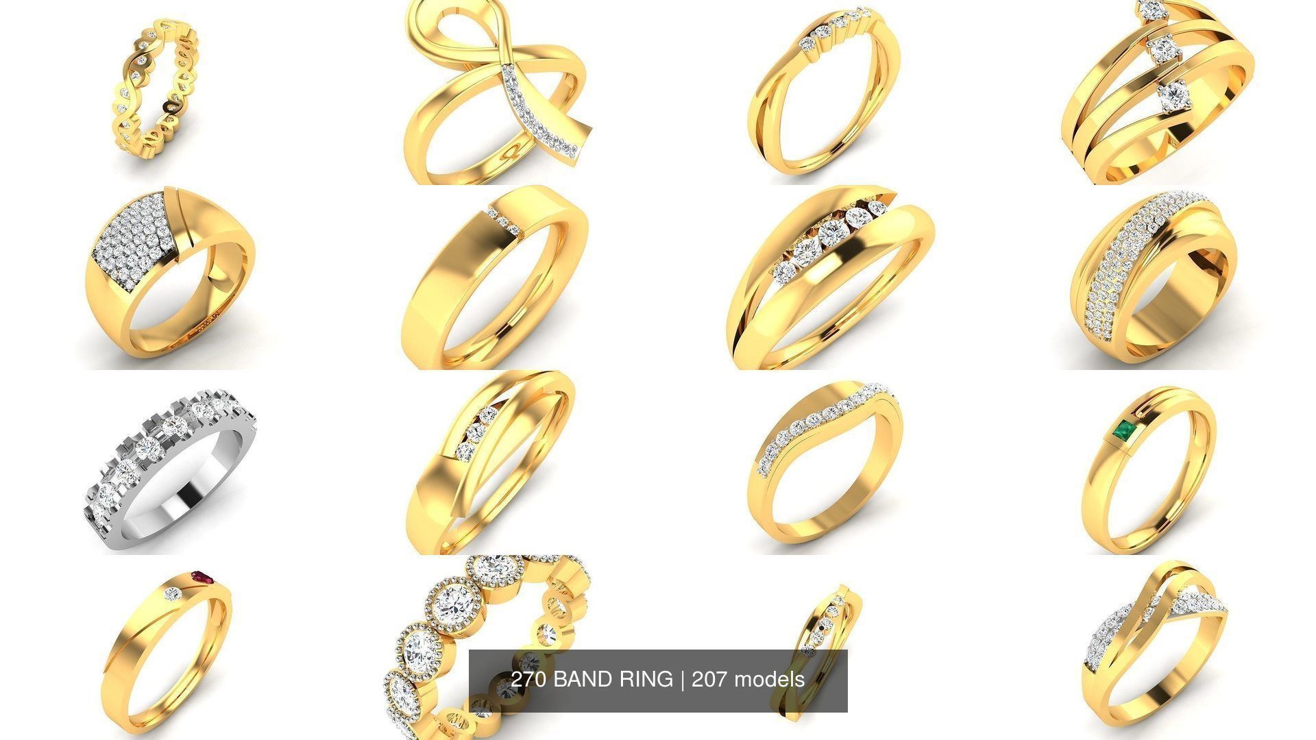 207 BAND RING 3D Model Collection_13