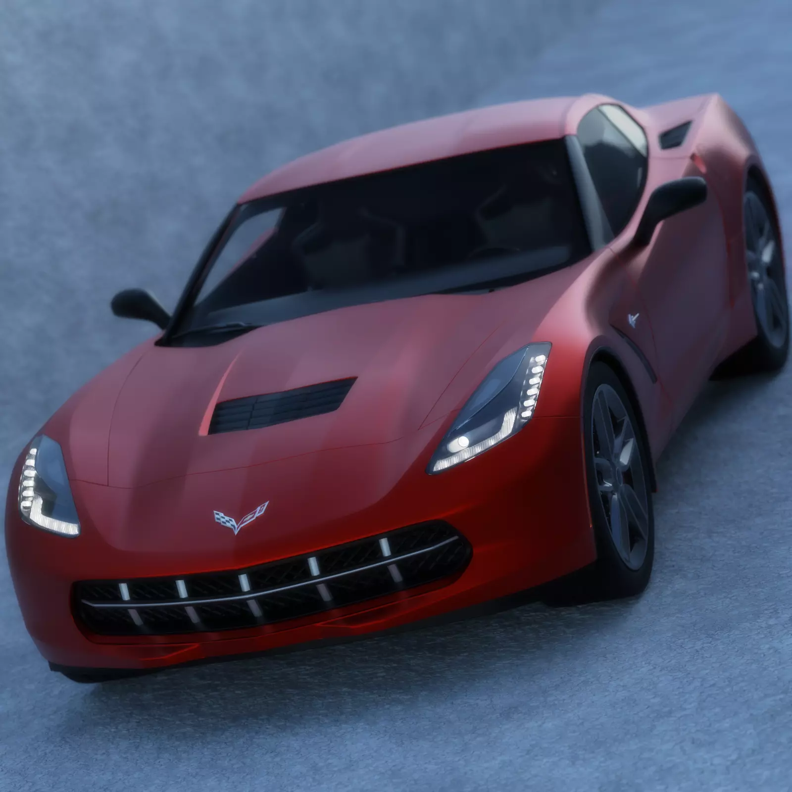 Car - Corvette 3D model