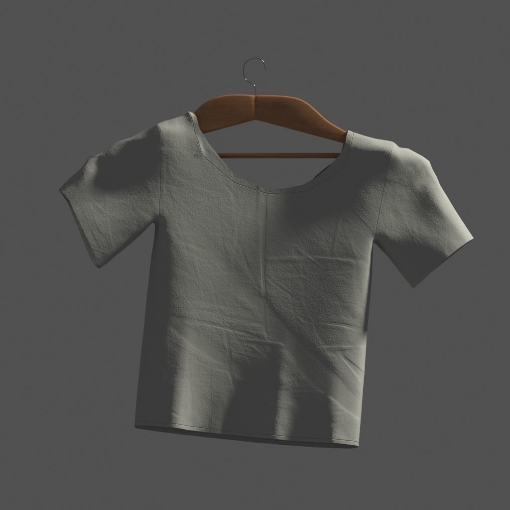 Set of clothes 3D model_7