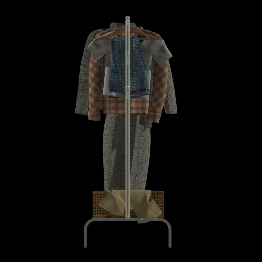 Set of clothes 3D model_6