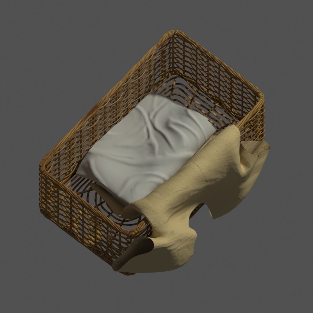 Set of clothes 3D model_8