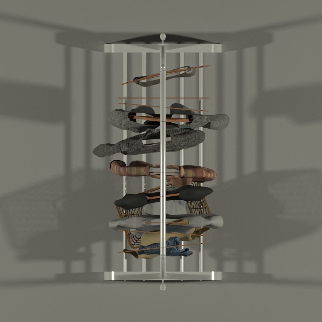 Set of clothes 3D model_4