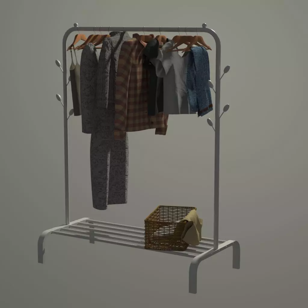 Set of clothes 3D model_0
