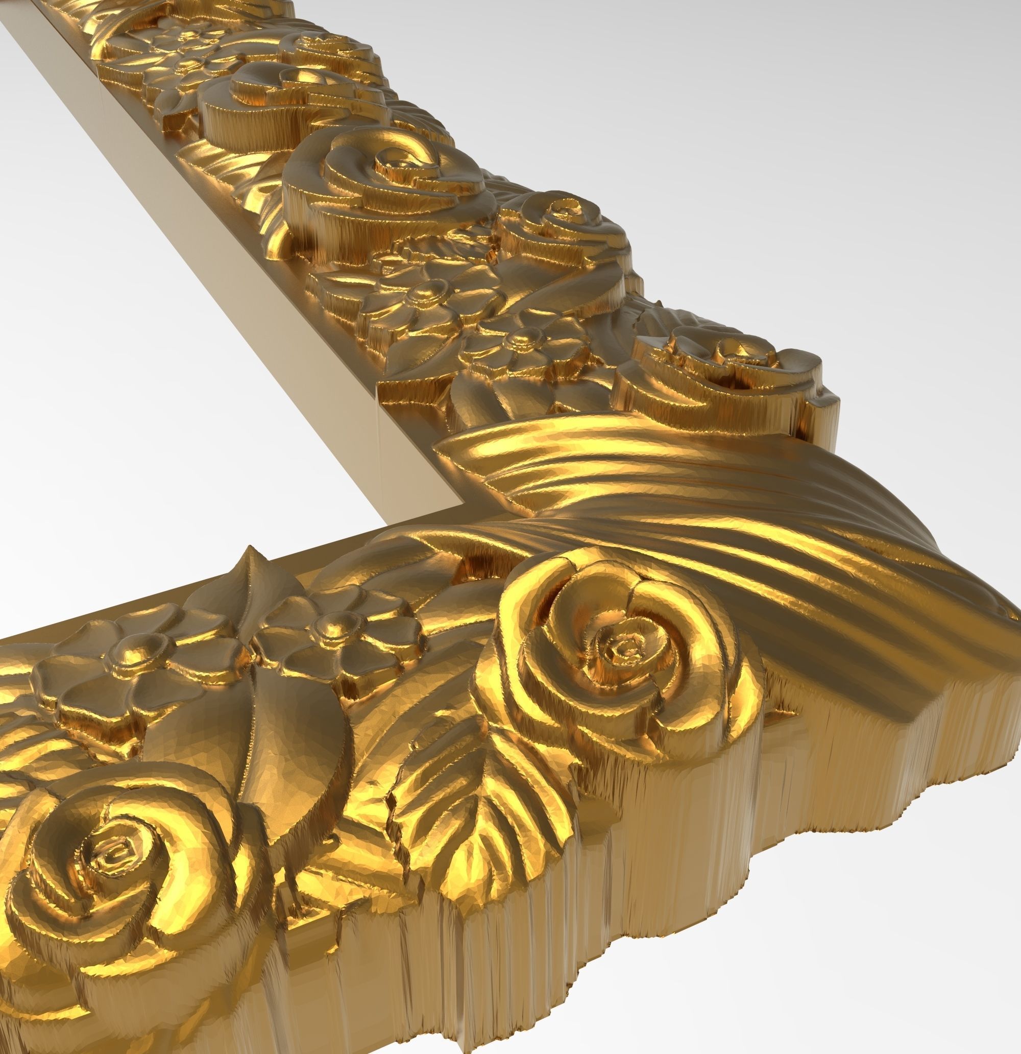 Carved Picture Frame 3D model_3