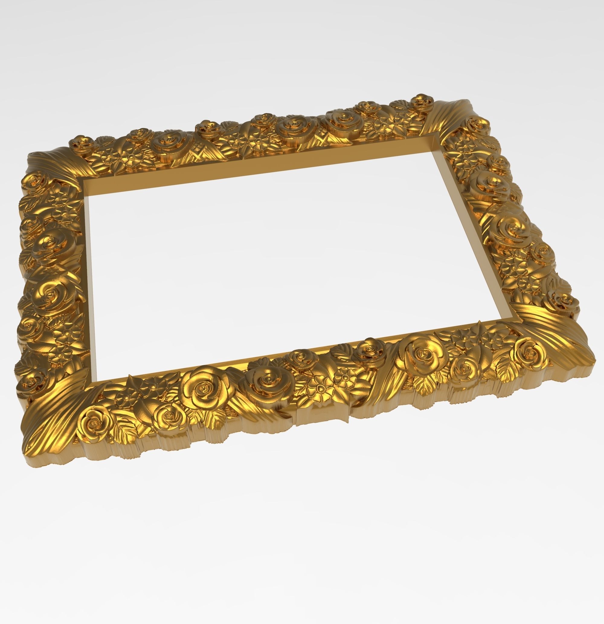 Carved Picture Frame 3D model_6