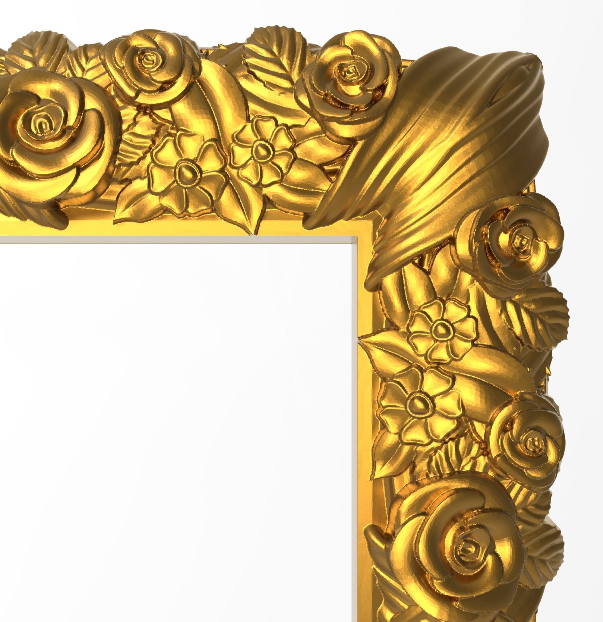 Carved Picture Frame 3D model_1