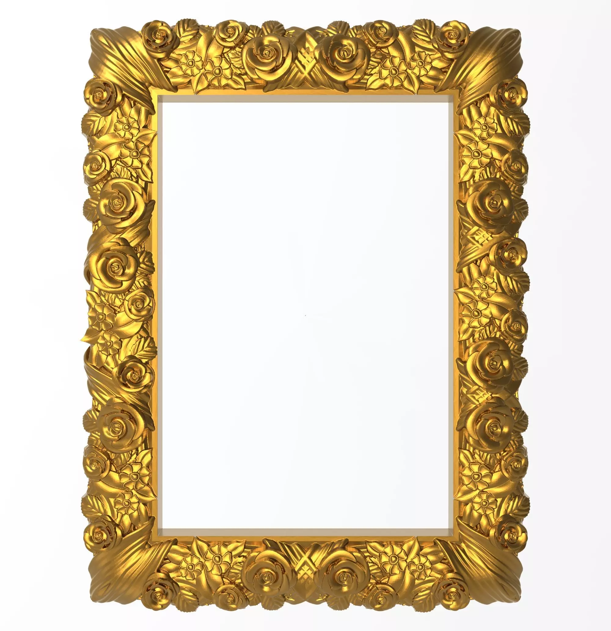 Carved Picture Frame 3D model_0