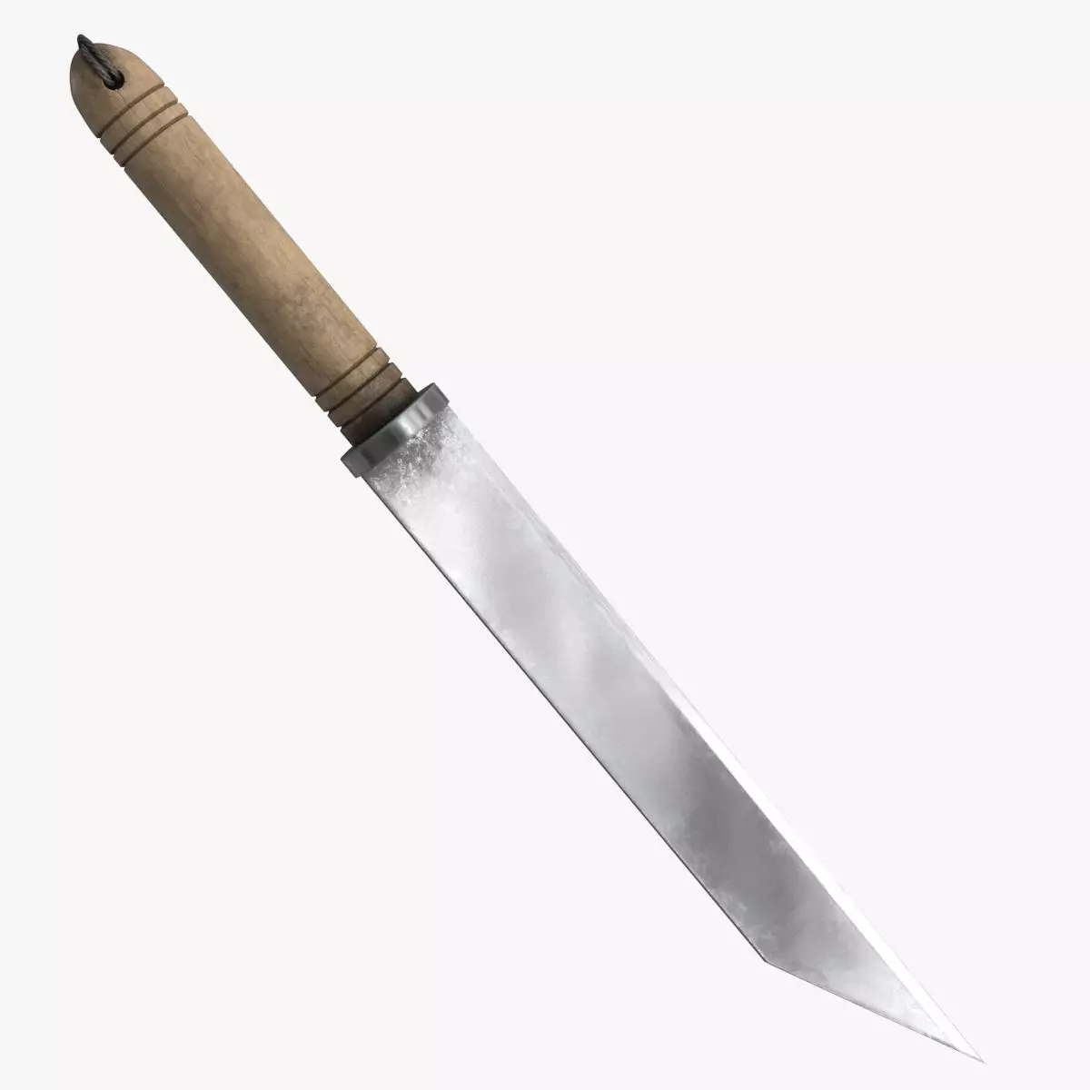 Viking Knife Low-poly 3D model_0