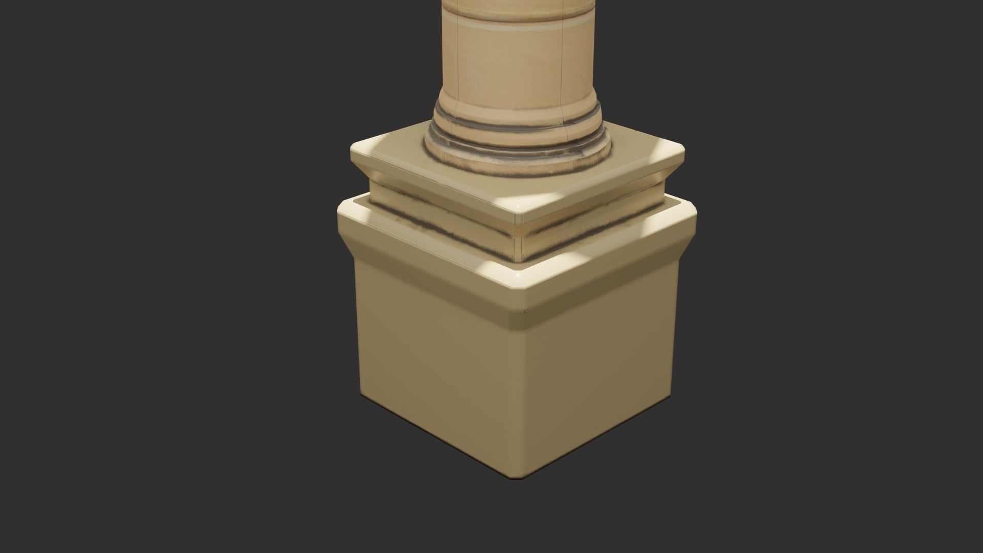 Stylized Columns Low-poly 3D model_6