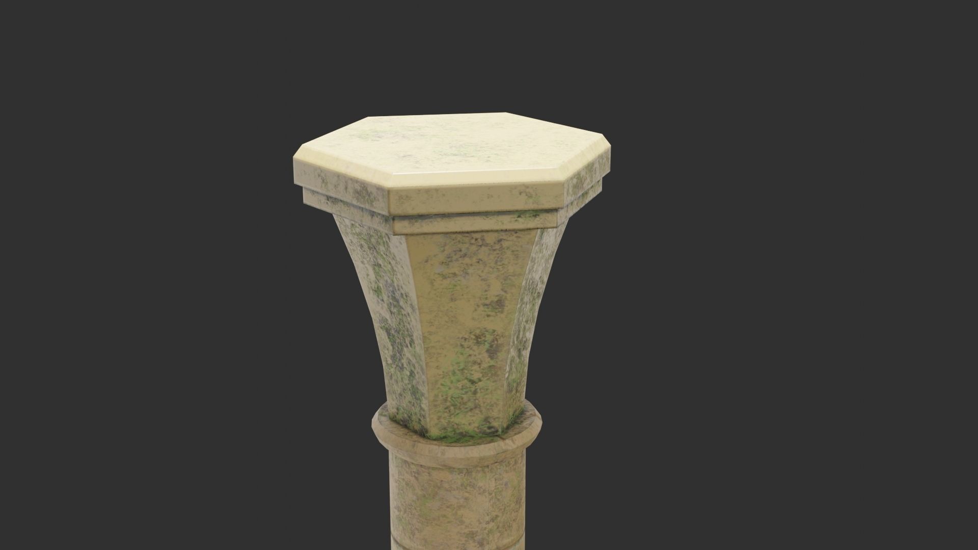 Stylized Columns Low-poly 3D model_4