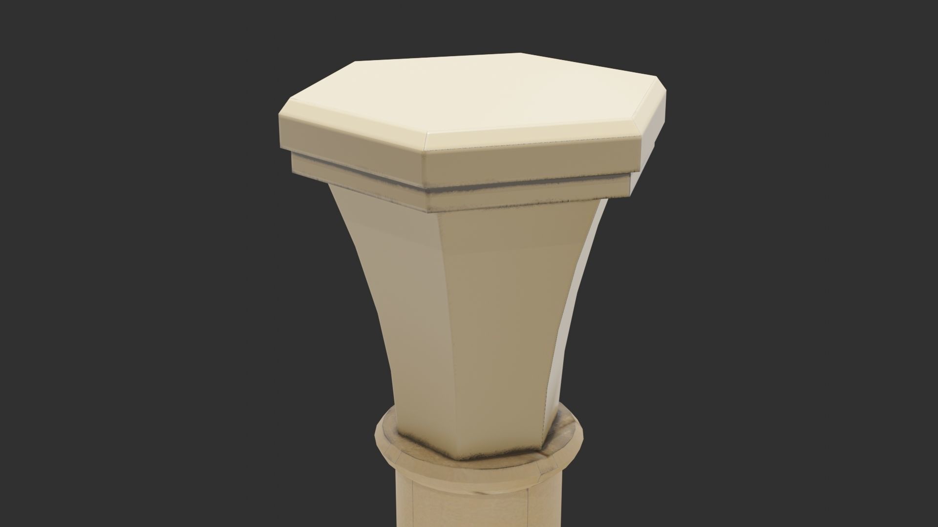 Stylized Columns Low-poly 3D model_5