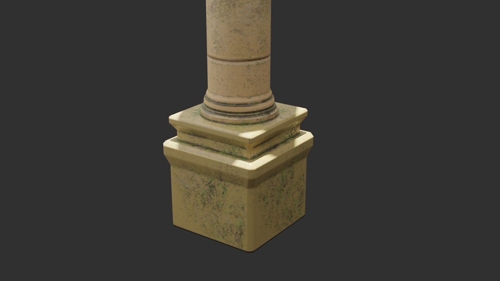 Stylized Columns Low-poly 3D model_3