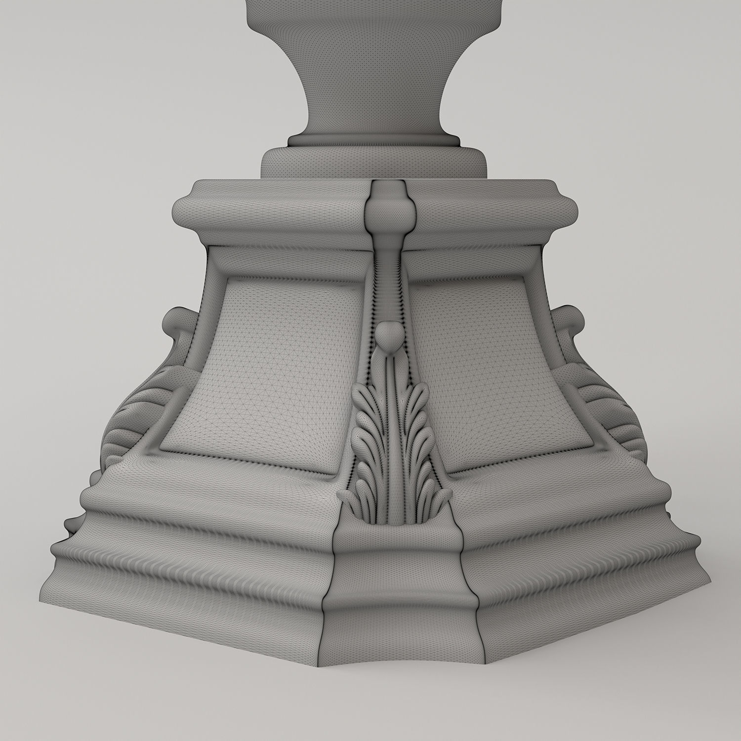 Carved Candle Holder 3D model_13