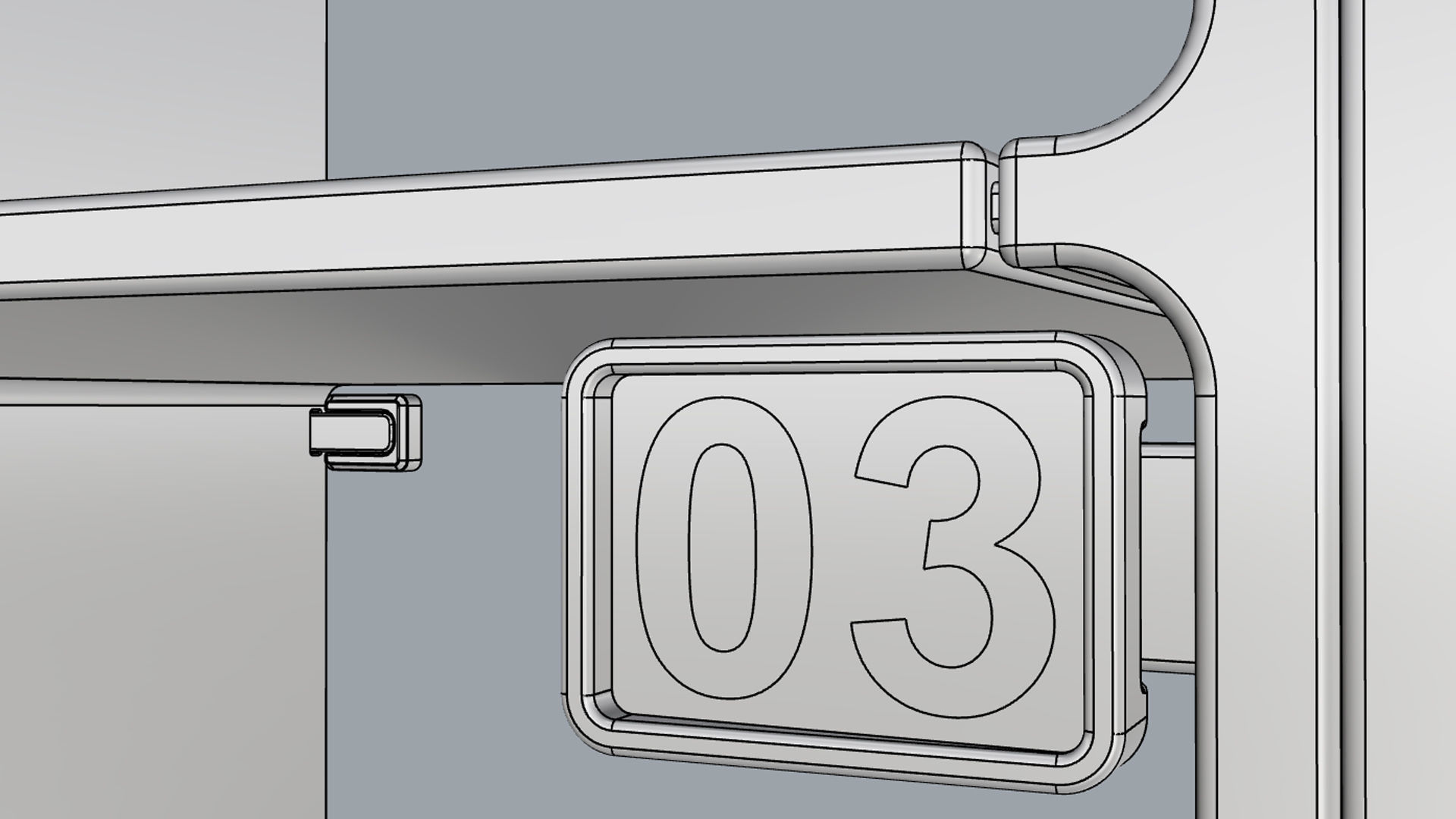 Generic Delivery Robot 01 3 Trays 3D model_23
