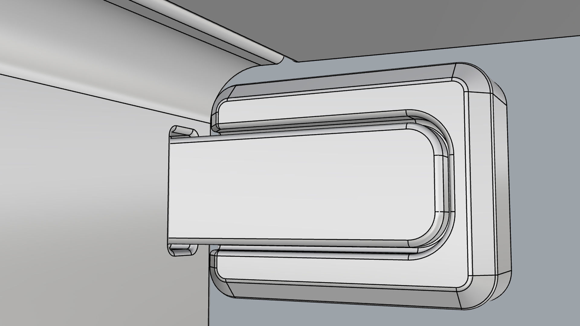 Generic Delivery Robot 01 3 Trays 3D model_24