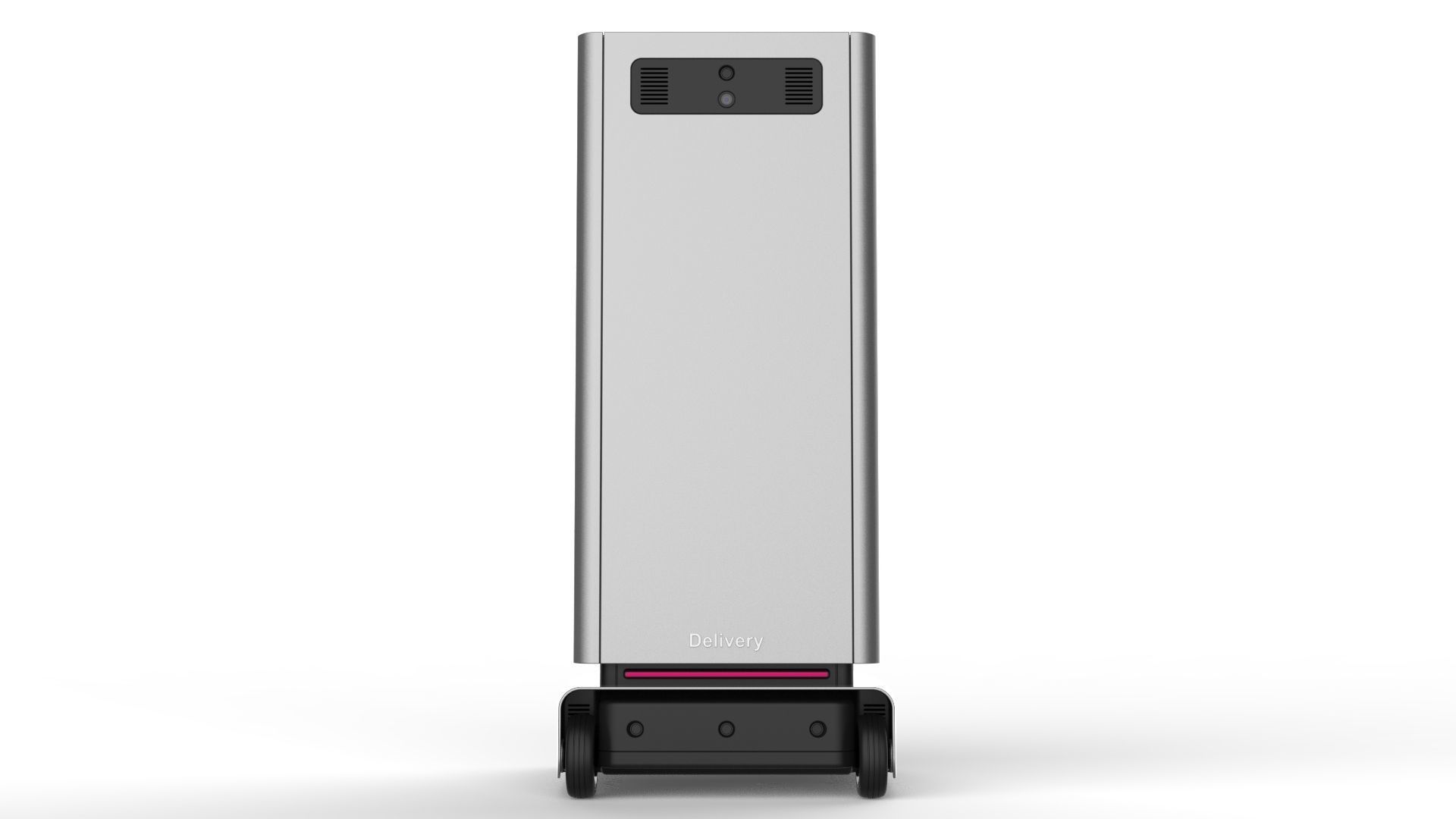 Generic Delivery Robot 01 3 Trays 3D model_4