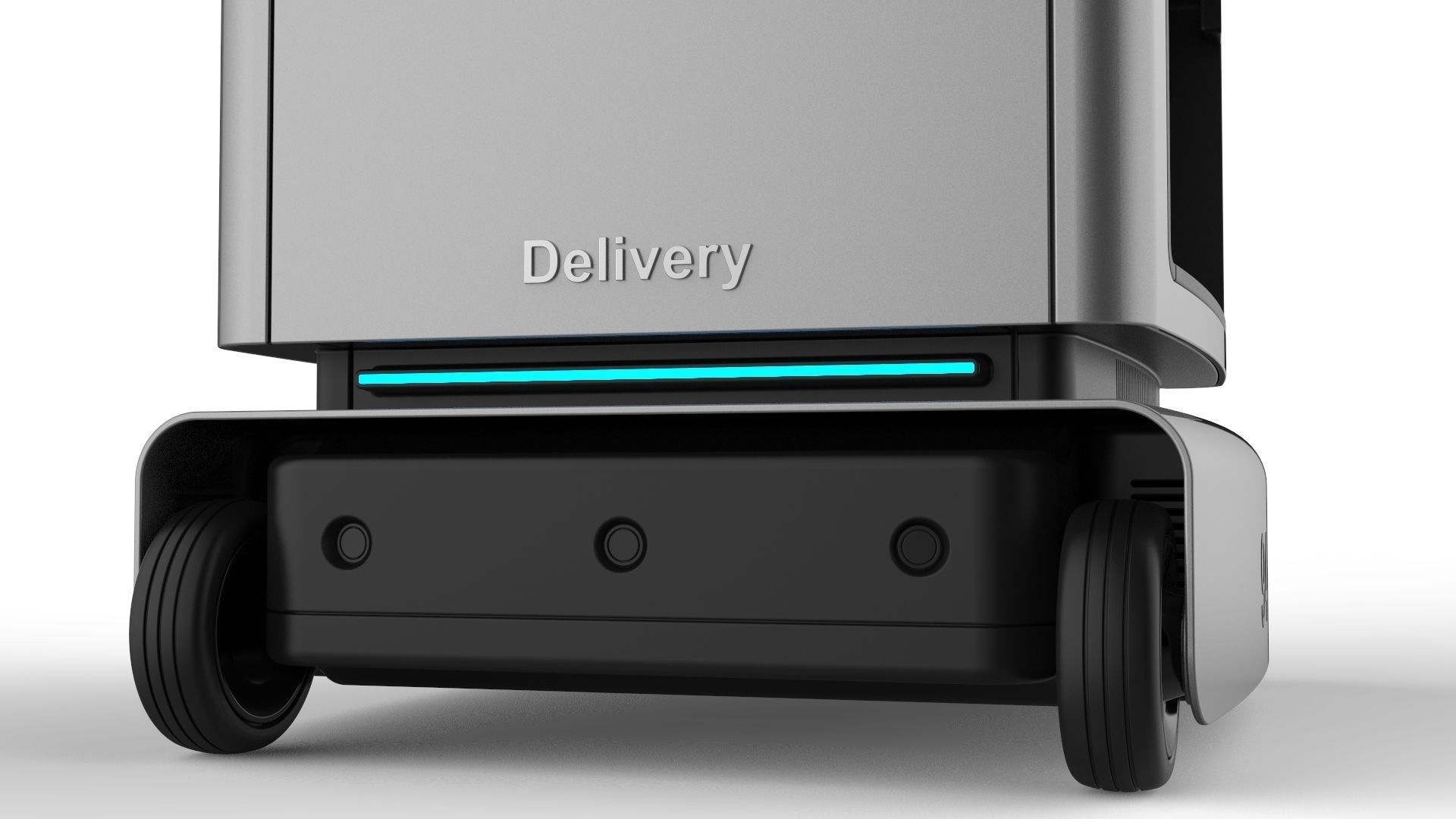 Generic Delivery Robot 01 3 Trays 3D model_10