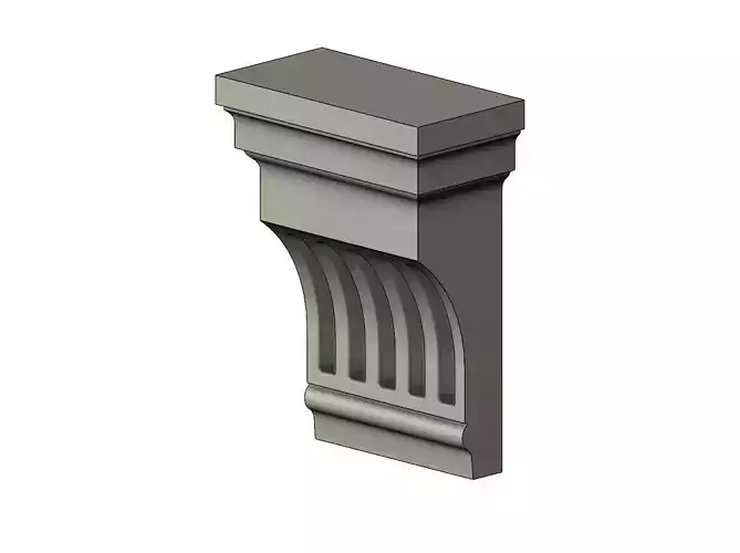 Simple Concave Corbel for plaster and woodworking