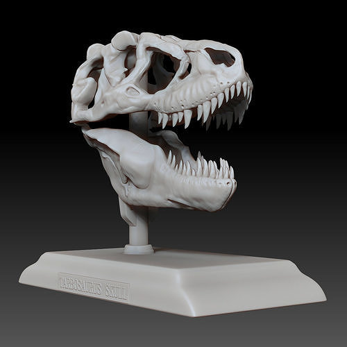 Tarbosaurus Skull 3D Printable Model 3D print model