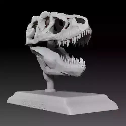 Tarbosaurus Skull 3D Printable Model 3D print model