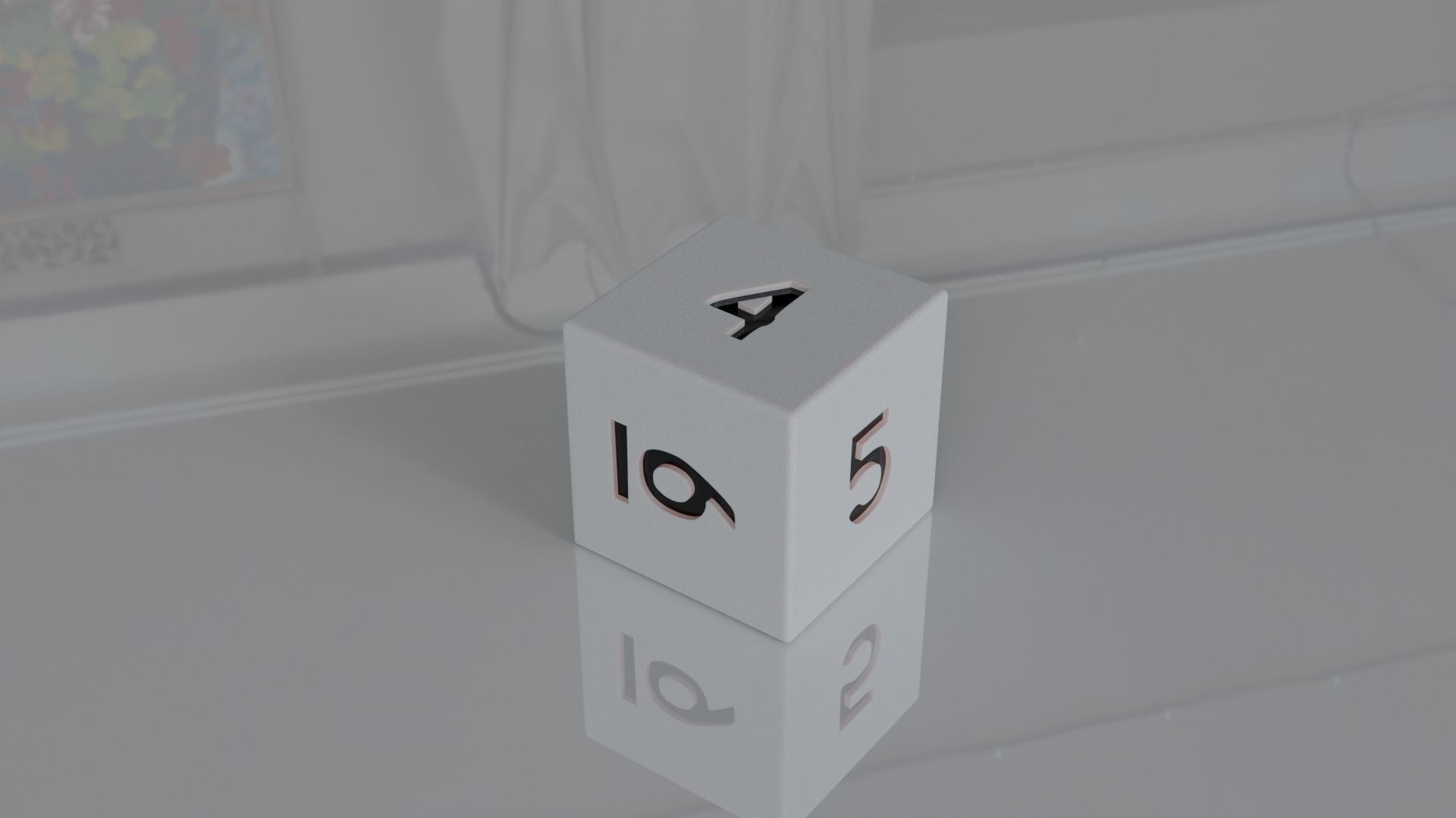 DnD Dice D6 3D model_2