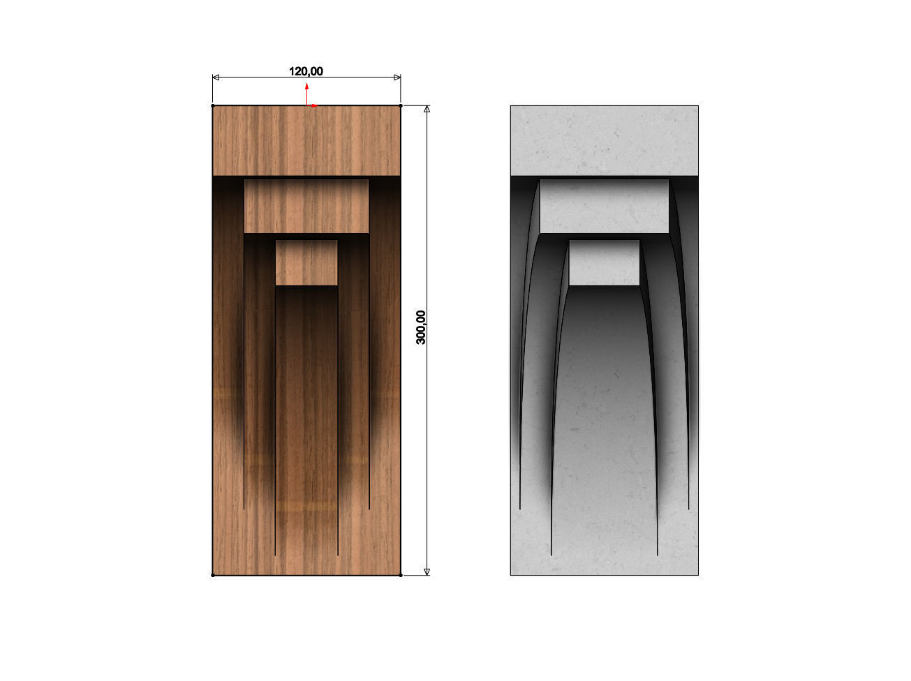 Modern designer corbel 3D print model_5