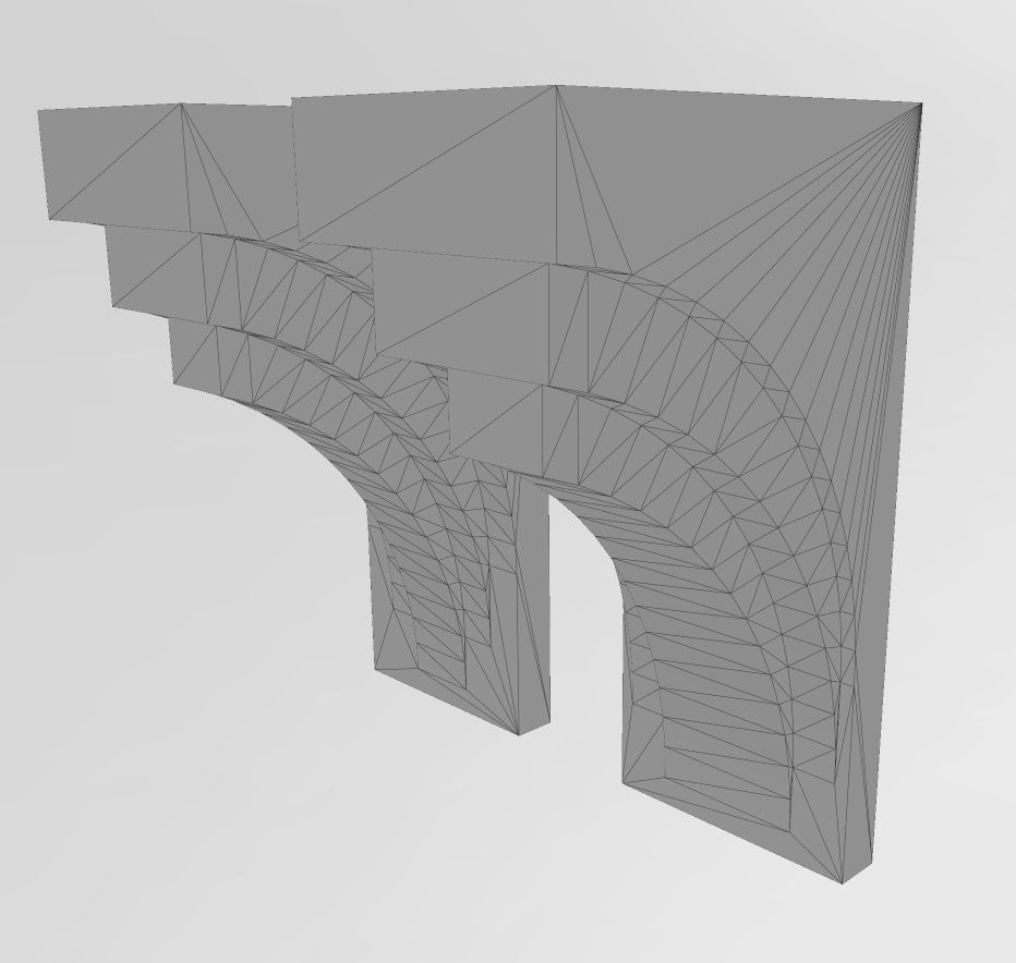 Modern designer corbel 3D print model_10