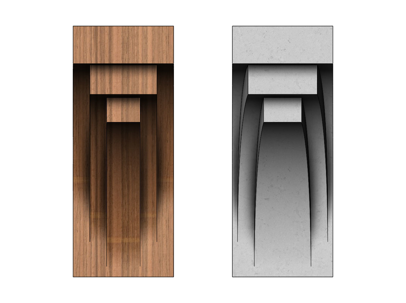 Modern designer corbel 3D print model_1