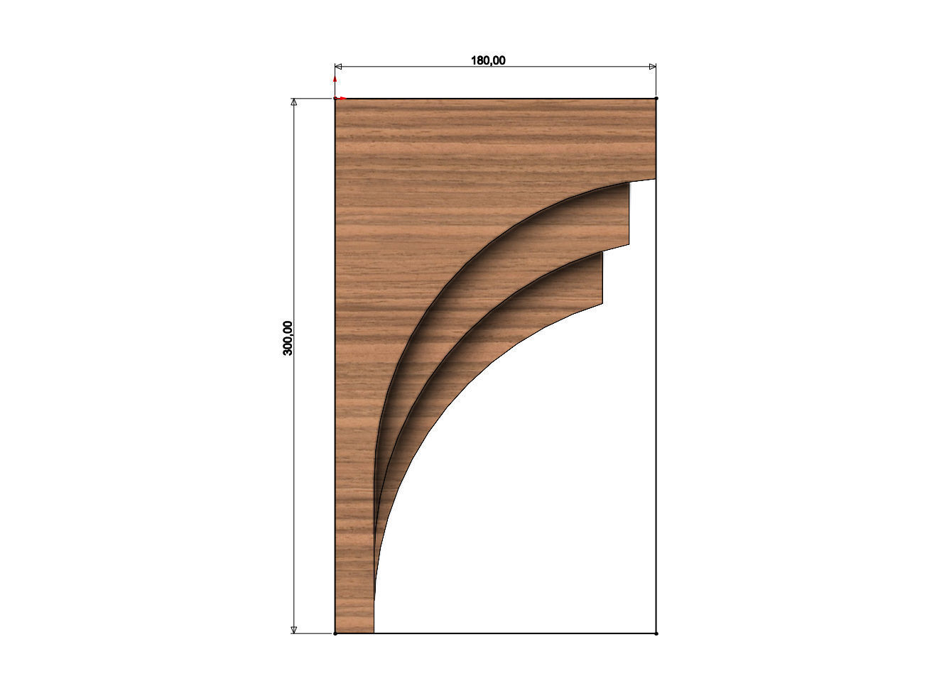 Modern designer corbel 3D print model_4