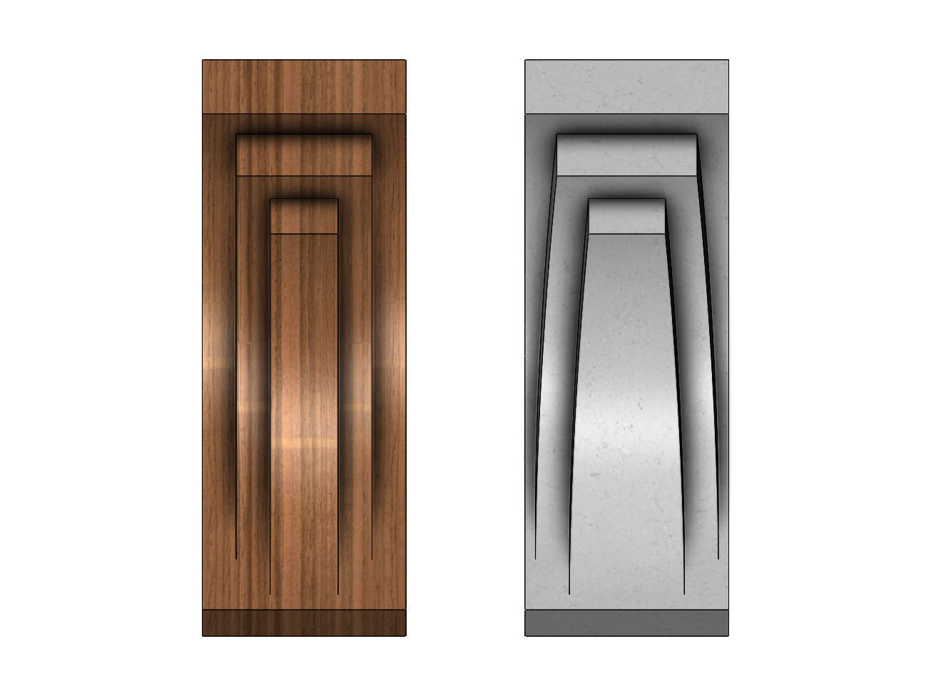 Modern designer corbel 3D print model_6