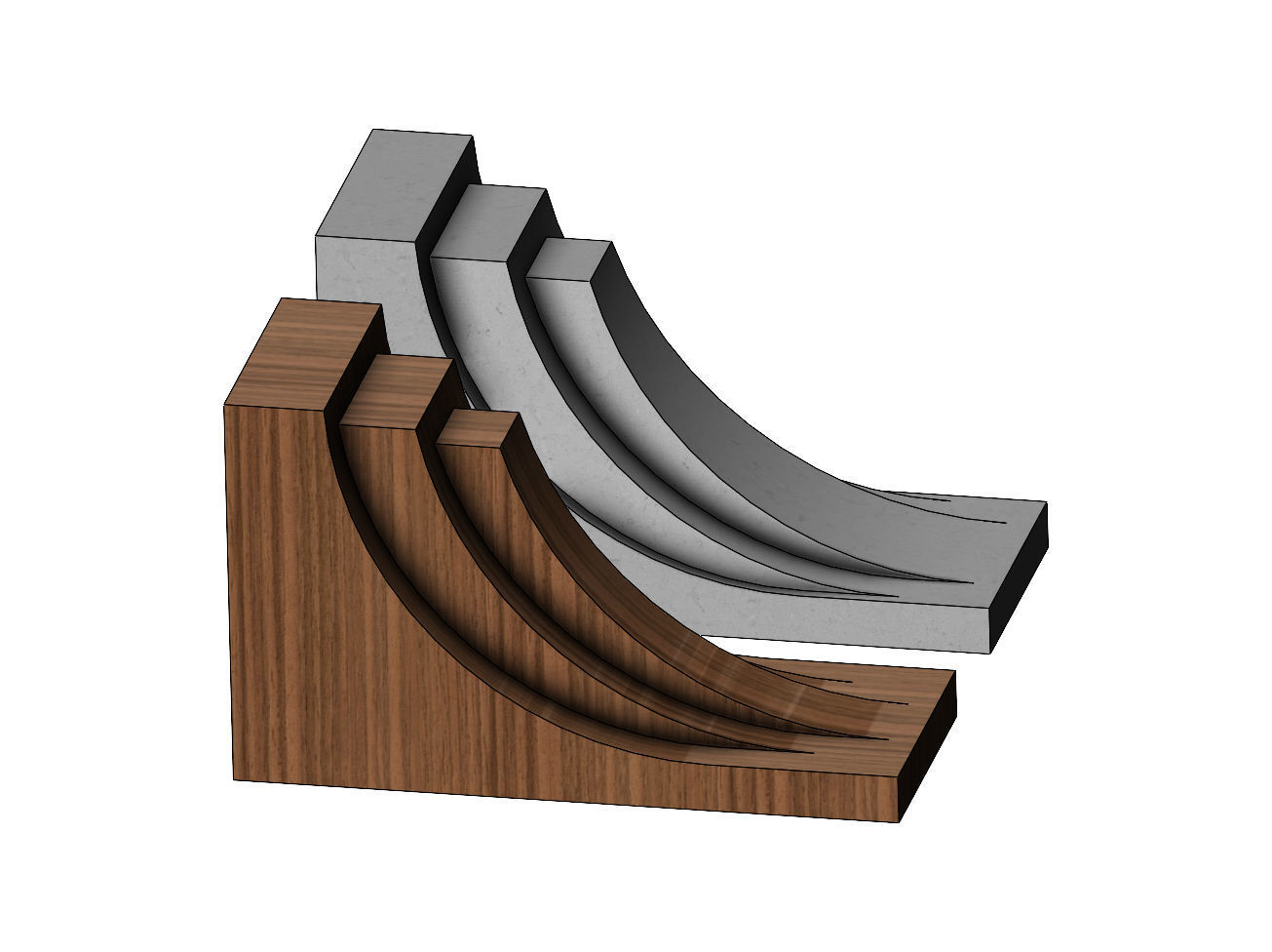 Modern designer corbel 3D print model_8