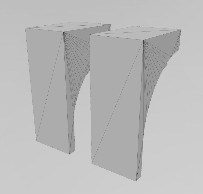 Modern designer corbel 3D print model_9