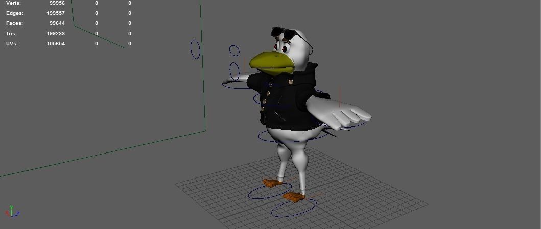 Badass Bird 3D model_5