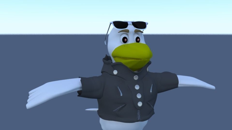 Badass Bird 3D model_0